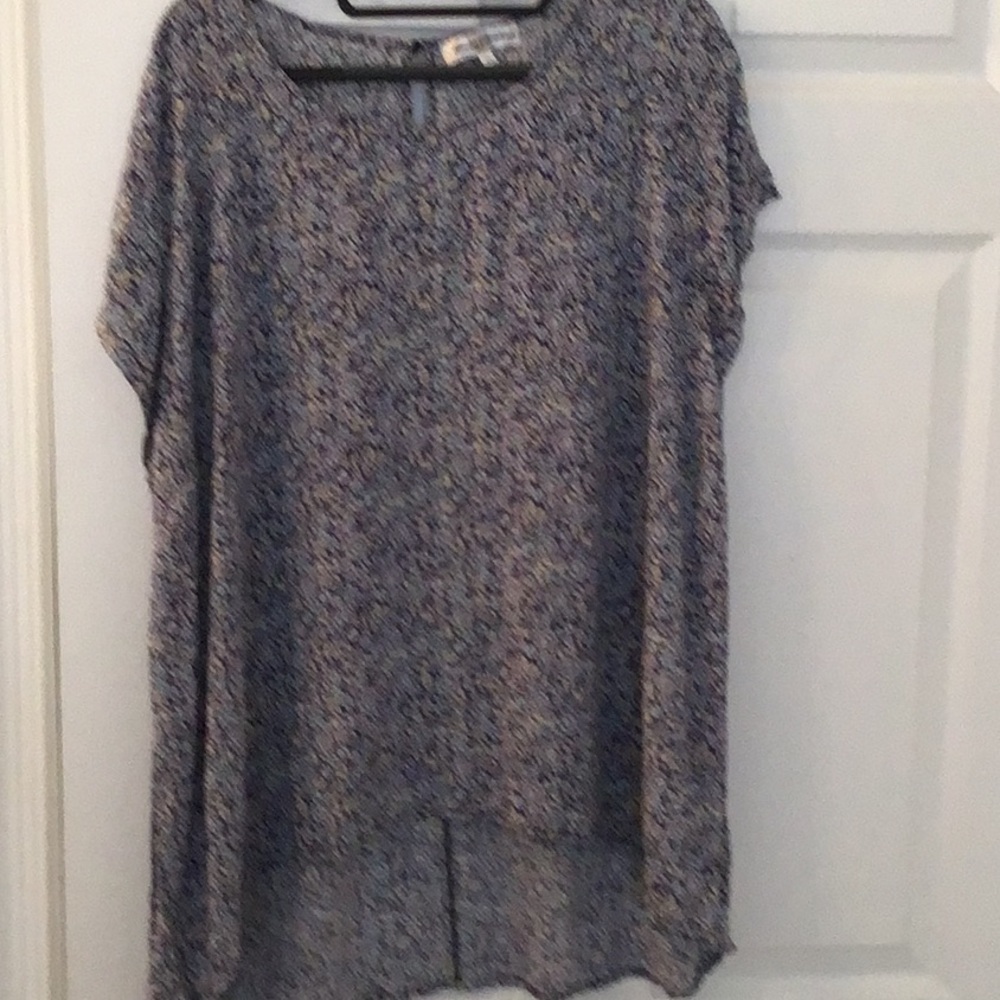 Floral Blue Women's Top